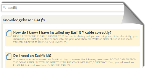 Knowledge Base snippet